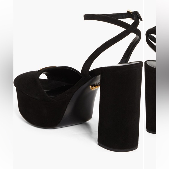 Velvet Prada platform sandals - Picture 2 of 6